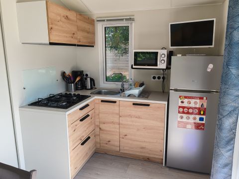 Mobilhome 4 personnes - Bergame 23m² - FORMULE HÔTELIÈRE