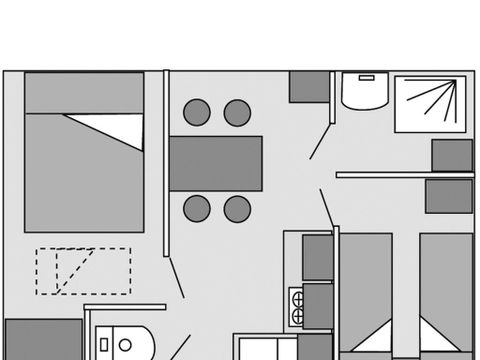 MOBILHOME 4 personnes - MODULO