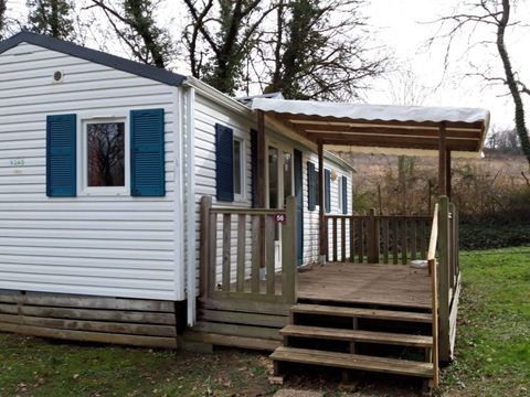 MOBILHOME 6 personnes - Mobilhome TRIO - 3 chambres, 45,5m² terrasse comprise 1/6 pers