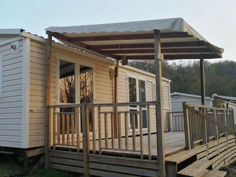 Mobilhome 1/6 personnes - LUXE - 2 chambres - Vue sur le Lac - 47m² terrasse comprise