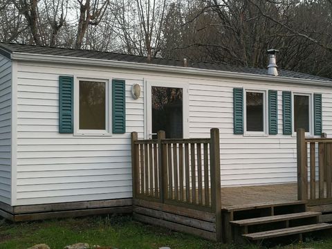 Mobilhome 1/6 personnes - PRIVILEGE - 2 chambres - 40m² terrasse comprise