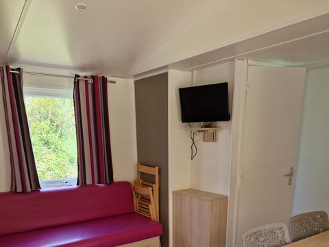 MOBILHOME 6 personnes - Limousin Confort 36m² (3 ch -6pers) + terrasse couverte + TV + lave-vaisselle