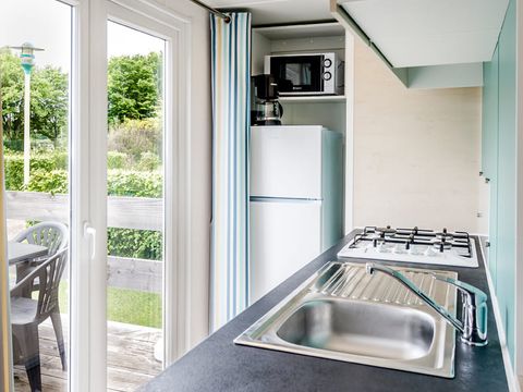 MOBILHOME 6 personnes - Limousin Confort 36m² (3 ch -6pers) + terrasse couverte + TV + lave-vaisselle