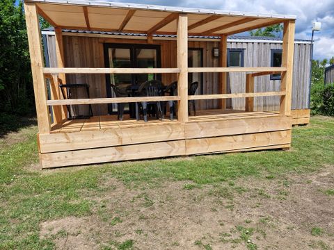 MOBILHOME 6 personnes - Limousin Confort 36m² (3 ch -6pers) + terrasse couverte + TV + lave-vaisselle