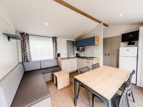 MOBILHOME 6 personnes - Mobil-Home Limousin Confort 30m² Vue lac (3ch-6pers)+terrasse couverte+TV