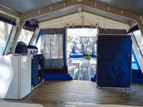 TENTE TOILE ET BOIS 4 personnes - CASETTA TENDA (sans sanitaires)