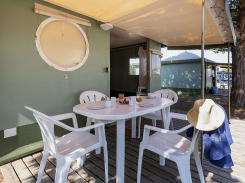 BUNGALOW TOILÉ 5 personnes - Bungalow toilé 2 Chambres 5 Personnes Sanitarisé