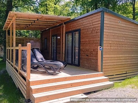 MOBILHOME 6 personnes - Homeflower Premium 35m² - 3 chambres - Terrasse - TV - Clim - Plancha