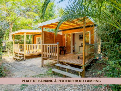 MOBILHOME 2 personnes - 1 chambre mitoyen OR sans stationnement 