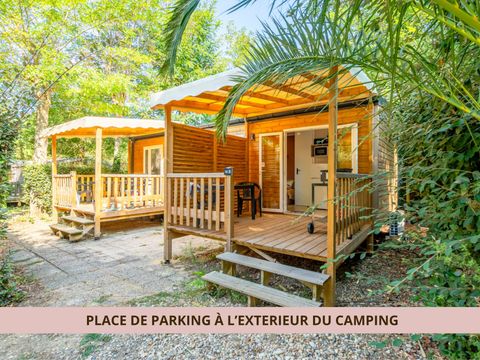 MOBILHOME 2 personnes - 1 chambre mitoyen OR sans stationnement 