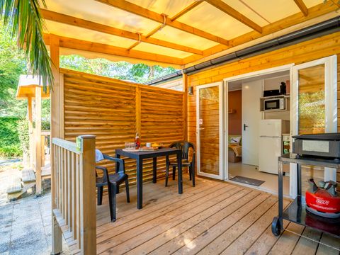 MOBILHOME 2 personnes - 1 chambre mitoyen OR sans stationnement 