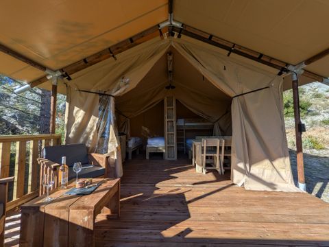 Lodge 5 personnes - Tente lodge safari