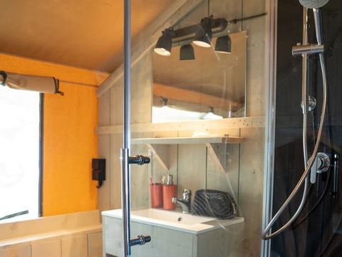 Tente en toile et en bois 5 personnes - Tente lodge - 5 personnes