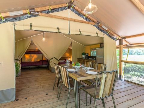 TENTE TOILE ET BOIS 5 personnes - Lodge Confort Kenya