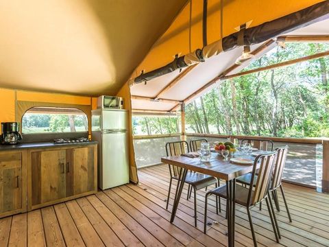 TENTE TOILE ET BOIS 5 personnes - Lodge Confort Kenya