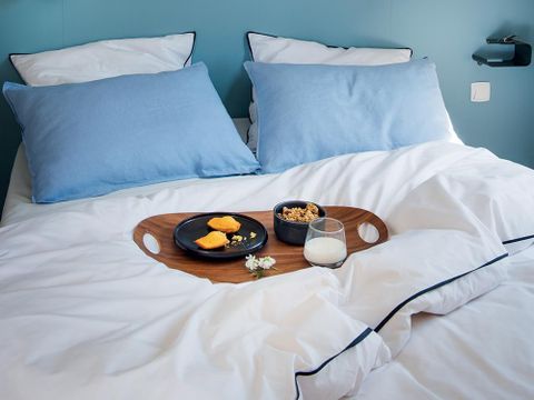 MOBILHOME 6 personnes - Confort 27m² 3 chambres + terrasse sur pilotis