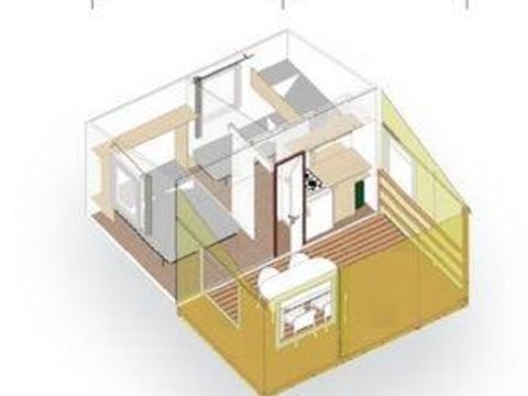 MOBILHOME 4 personnes - Tit'home Toilé, sans sanitaires