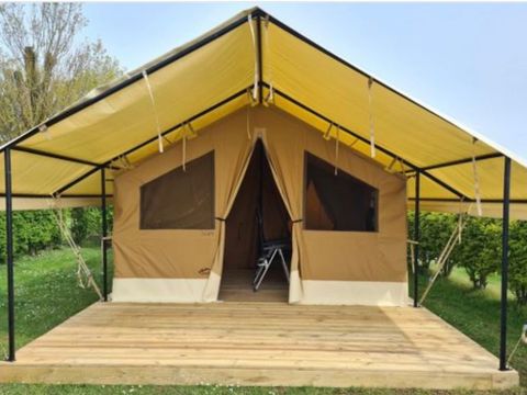 TENTE TOILE ET BOIS 4 personnes - Tente Safari