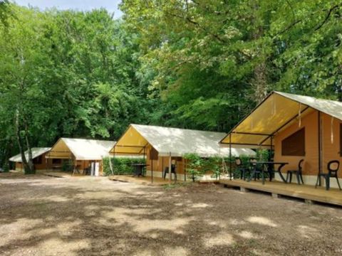 Tente en toile et en bois 4 personnes - Tente Safari