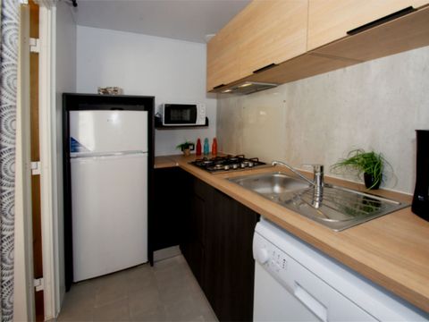 Mobilhome 6 personnes - Cottage cosy - 3 chambres - 6 places - Clim - Lave-vaisselle