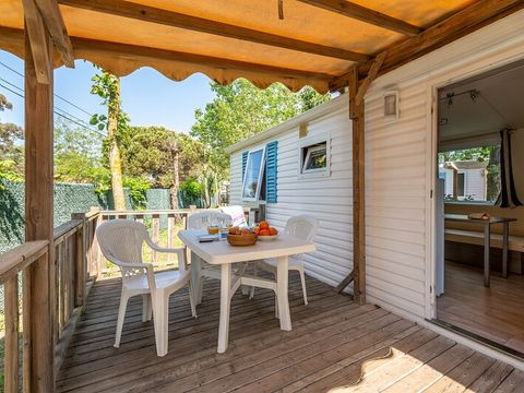 MOBILHOME 5 personnes - Mobil-home | Comfort | 2 Ch. | 5 Pers. | Terrasse surélevée | Clim.