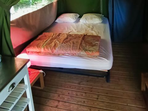 Tente en toile et en bois 5 personnes - LODGE sans sanitaires