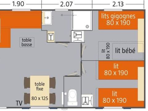 MOBILHOME 6 personnes - FAMILY