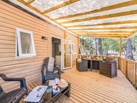MOBILHOME 6 personnes - Mobil-home | Premium Exclusive | 3 Ch. | 6 Pers. | Terrasse Couverte | Clim. | TV