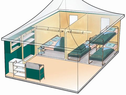 BUNGALOW TOILÉ 5 personnes - Souillac - sans sanitaires