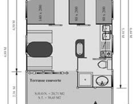 CHALET 5 personnes - Chalet Standard 25m² 2 chambres 5 pers