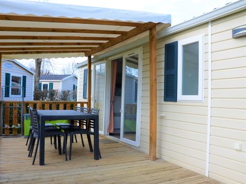 Mobilhome 6 personnes - Premium 33m² - CLIMATISÉ - 3 chambres - +TV - Lave vaisselle