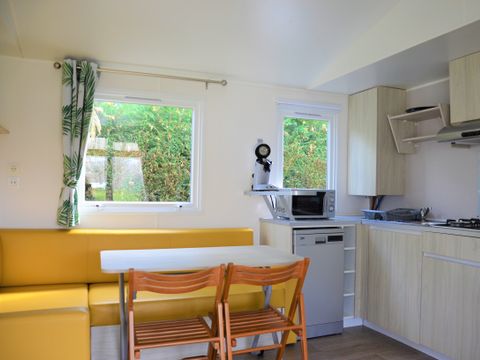 Mobilhome 6 personnes - Premium 33m² - CLIMATISÉ - 3 chambres - +TV - Lave vaisselle