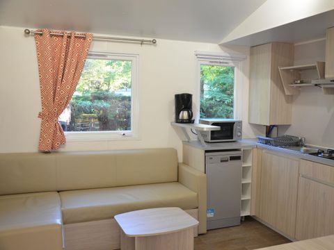 Mobilhome 6 personnes - Premium 33m² - CLIMATISÉ - 3 chambres - +TV - Lave vaisselle