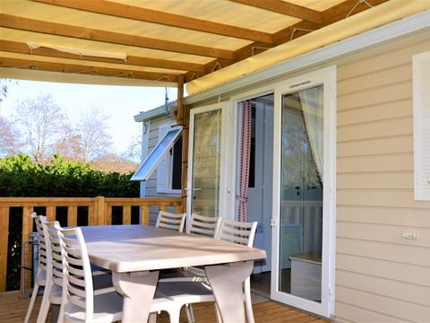 Mobilhome 6 personnes - Premium 32m² - CLIMATISÉ - 3 chambres - TV
