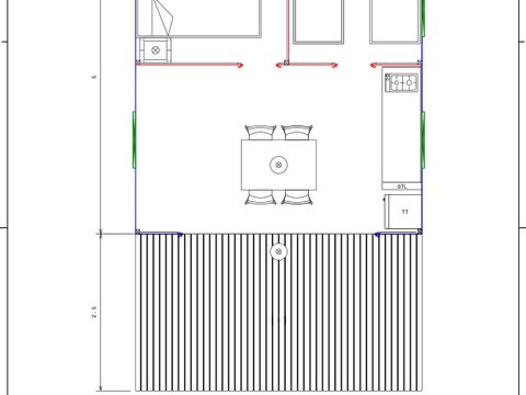 Tente en toile et en bois 4 personnes - Tente Woodlodge Confort 23m² - 2 chambres - Sans sanitaire