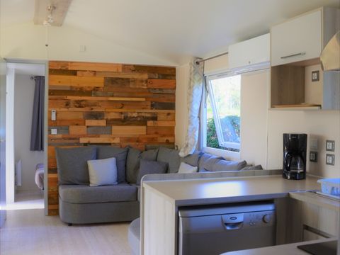 MOBILHOME 6 personnes - Mobile-home Premium 40m² CLIMATISÉ 3 chambres + 2 Salles De Bain + TV + Lave Vaisselle + Plancha 6/8 pers