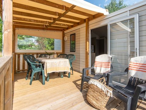 Mobilhome 5 personnes - COTTAGE - 2 chambres - CLIM - TV