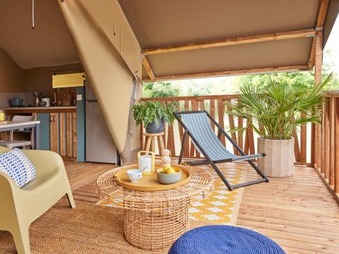 TENTE TOILE ET BOIS 4 personnes - CABANE LODGE