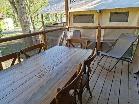 Tente en toile et en bois 7 personnes - Tente Lodge KENYA