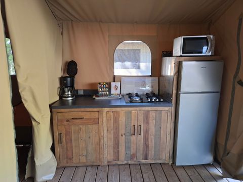 Tente en toile et en bois 7 personnes - Tente Lodge KENYA