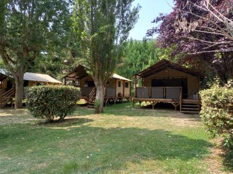 Tente en toile et en bois 7 personnes - Tente Lodge KENYA