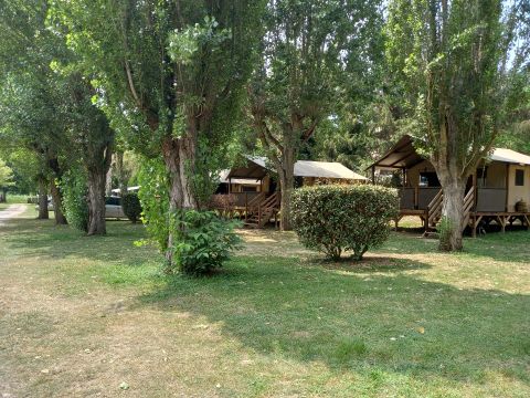 Tente en toile et en bois 7 personnes - Tente Lodge KENYA