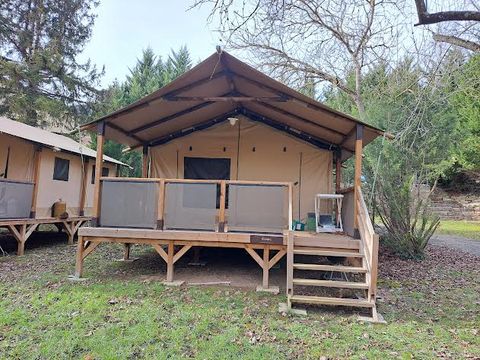 Tente en toile et en bois 7 personnes - Tente Lodge KENYA