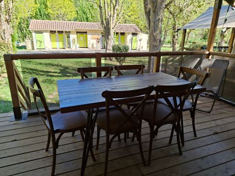 Tente en toile et en bois 7 personnes - Tente Lodge KENYA