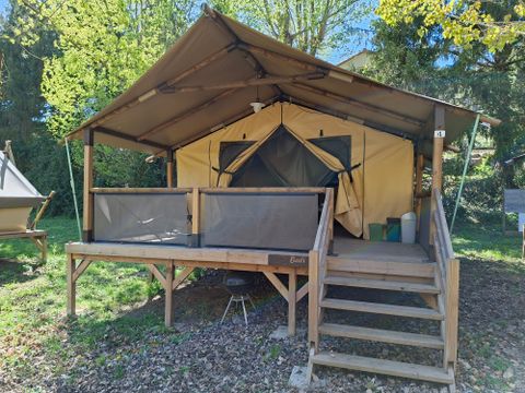 Tente en toile et en bois 5 personnes - Tente Lodge BALI