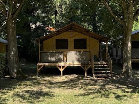 Tente en toile et en bois 5 personnes - Tente Lodge BALI