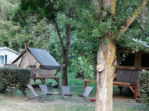 Tente en toile et en bois 2 personnes - Tente Lodge MOOREA