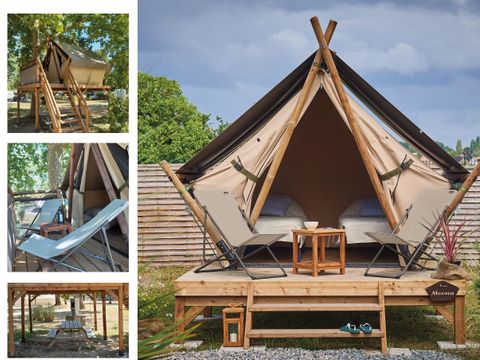 Tente en toile et en bois 2 personnes - Tente Lodge MOOREA