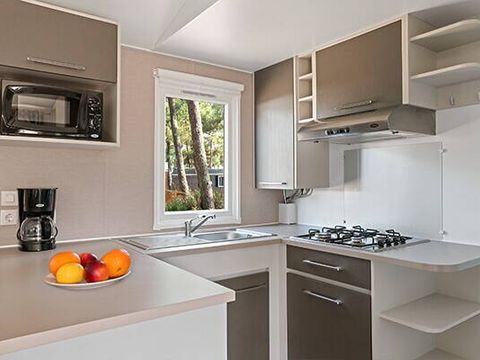 MOBILHOME 6 personnes - Mobil-home | Comfort | 3 Ch. | 6 Pers. | Terrasse surélevée | Clim.