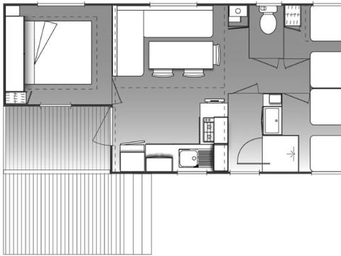 MOBILHOME 6 personnes - OHARA COTE CONFORT - 3 chambres